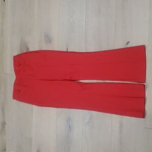 NWT Rachel Zoe Hi-Rise Flare Women's Sz 2 Red Pants Slacks Trousers
